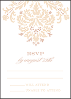 Fleur Letterpress Reply Design Small