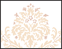 Fleur Letterpress Stamp Design Small