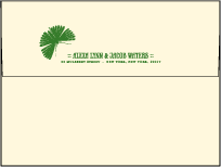 Flit Letterpress Envelope Design Small