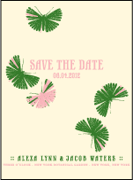 Flit Letterpress Save The Date Design Small
