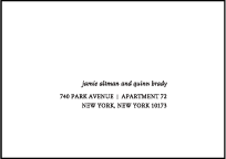 Florian Script Letterpress Reply Envelope Design Small