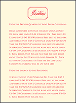 French Quarter Letterpress Direction Design Small