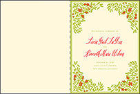 French Quarter Letterpress Program Design Small
