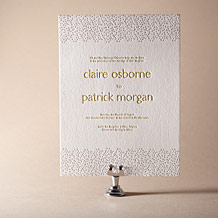 Fresh Letterpress Invitation Design Small