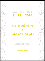 Fresh Letterpress Save The Date Design Small