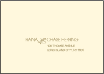 Fugue Letterpress Reply Envelope Design Small