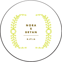 Garden Vine Letterpress Coaster Design Small