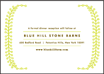 Garden Vine Letterpress Reception Design Small