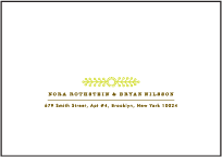 Garden Vine Letterpress Reply Envelope Design Small
