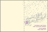 Gilded Romance Letterpress Program Design Small