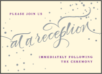 Gilded Romance Letterpress Reception Design Small