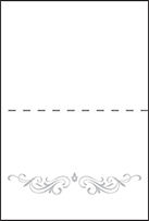Gilford Letterpress Placecard Fold Design Small
