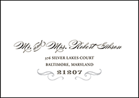 Gilford Letterpress Reply Envelope Design Small