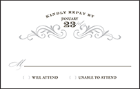 Gilford Letterpress Reply Postcard Front Design Small