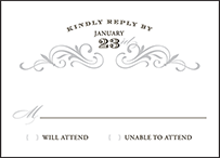 Gilford Letterpress Reply Design Small