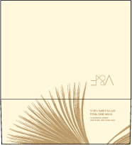 Glamorous Blooms Letterpress Envelope Design Small