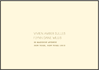 Glamorous Blooms Letterpress Reply Envelope Design Small