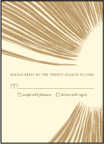 Glamorous Blooms Letterpress Reply Design Small