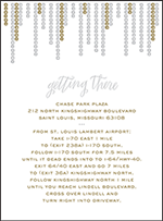 Glitterati Letterpress Direction Design Small