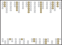 Glitterati Letterpress Placecard Flat Design Small