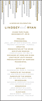 Glitterati Letterpress Program Tea Design Small