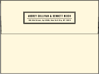 Gotham Letterpress Envelope Design Small