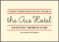 Gotham Letterpress Reception Design Small