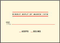 Gotham Letterpress Reply Design Small