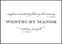 Gracelyn Vintage Letterpress Reception Design Small