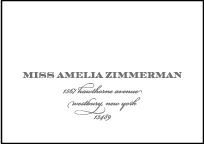 Gracelyn Vintage Letterpress Reply Envelope Design Small