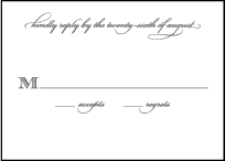 Gracelyn Vintage Letterpress Reply Design Small