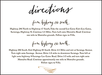 Gracieux Letterpress Direction Design Small