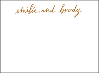 Gracieux Letterpress Placecard Flat Design Small