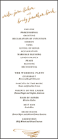 Gracieux Letterpress Program Tea Design Small