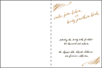 Gracieux Letterpress Program Design Small