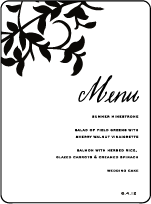Gramercy Letterpress Menu Design Small