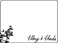 Gramercy Letterpress Thank You Card Flat Design Small