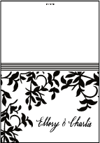 Gramercy Letterpress Thank You Card Fold Design Small