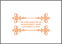 Greenwich Letterpress Reply Envelope Design Small