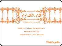 Greenwich Letterpress Save The Date Design Small