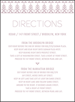Greyson Letterpress Direction Design Small