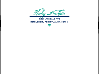 Hailey Modern Letterpress Envelope Design Small