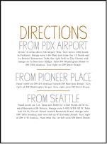 Handdrawn Letterpress Direction Design Small