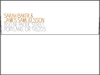 Handdrawn Letterpress Envelope Design Small