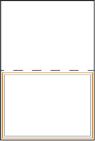 Handdrawn Letterpress Placecard Fold Design Small
