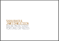 Handdrawn Letterpress Reply Envelope Design Small