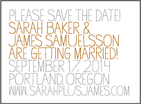 Handdrawn Letterpress Save The Date Design Small