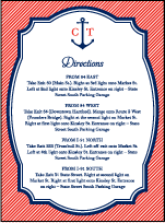 Harbor Beach Letterpress Direction Design Small