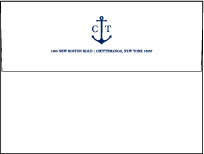 Harbor Beach Letterpress Envelope Design Small