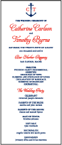Harbor Beach Letterpress Program Tea Design Small